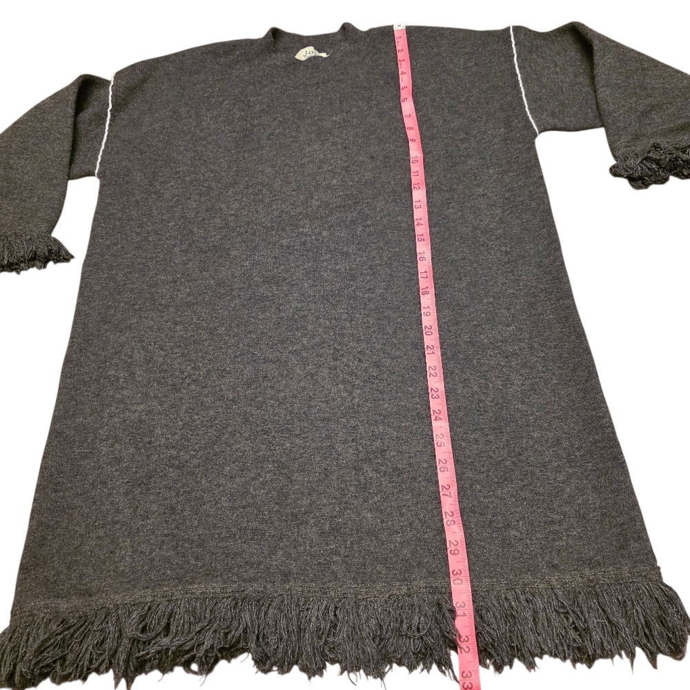 Joh Susie Gray Oversized Tunic Sweater/ Dress Size S - Picture 5 of 12